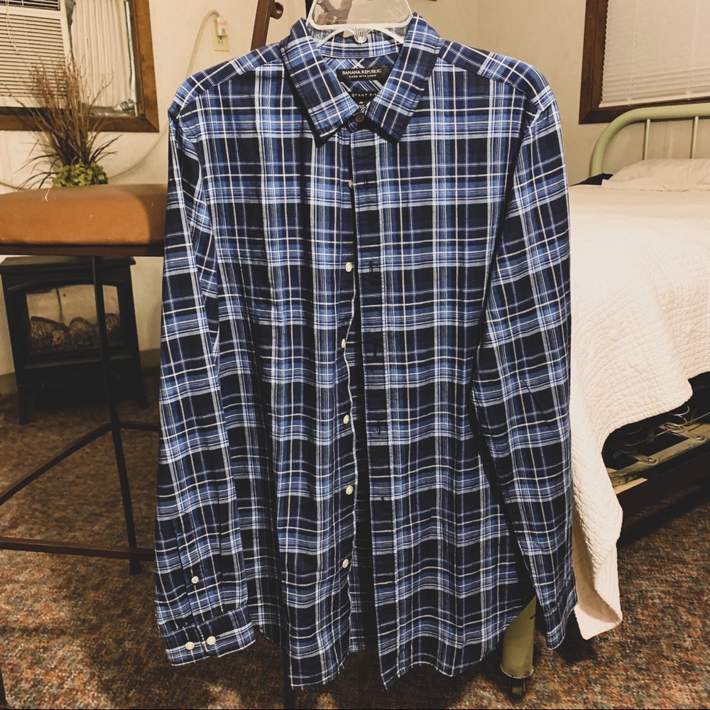 Banana Republic Cotton/Linen Button Down